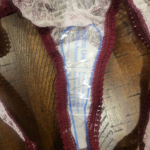 Dolls Kill x Daydream Nation On My Mind Floral Thong Meduim Blush - Picture 5 of 9